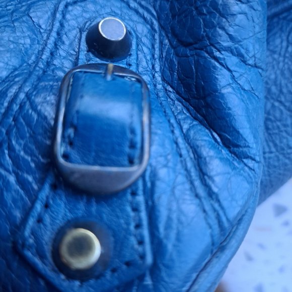 BALENCIAGA Motocross Classic First Bag in Blue - Picture 8 of 13